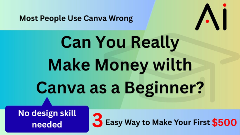 How to Make Money with Canva (Beginner Guide 2026) – Easy Side Hustle Ideas