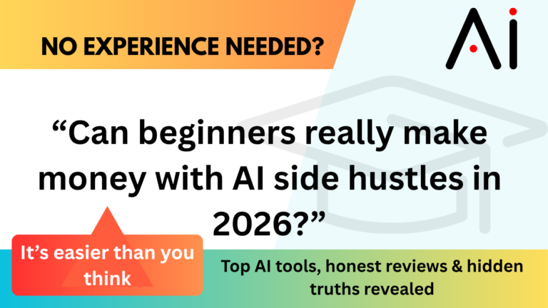 AI Side Hustles for Beginners in 2026: Tools, Reviews & What No One Talks About