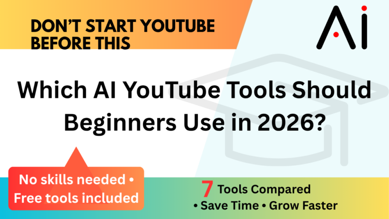 Best AI YouTube Tools for Beginners (2026 Guide): Free Options, Features & Comparison