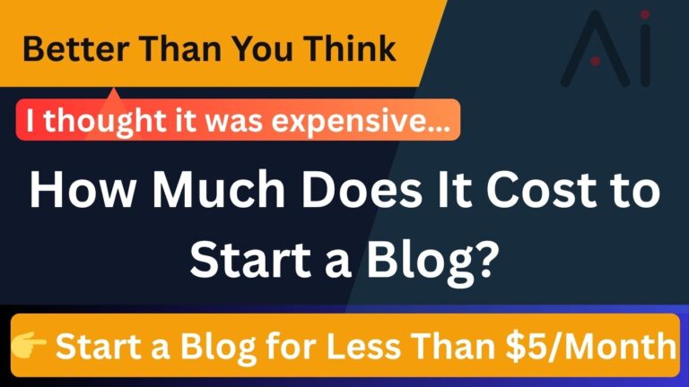 How Much Does It Cost to Start a Blog? (2026 Beginner Guide)