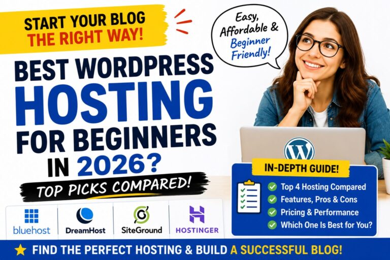 Best WordPress Hosting for Beginners in 2026 (Top Picks Compared)