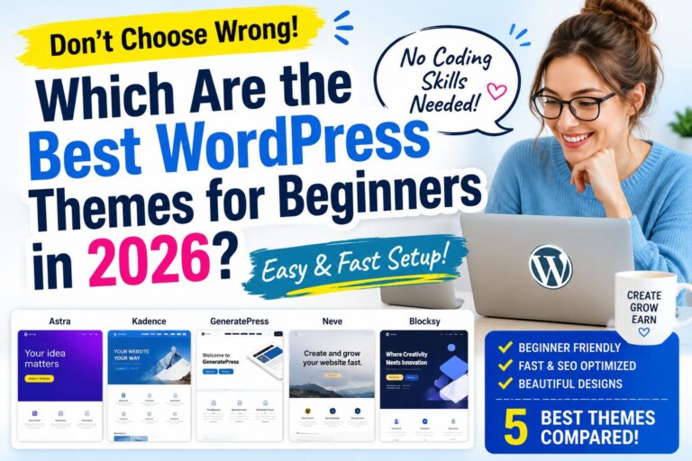 Best WordPress Themes for Beginners in 2026 (Easy & Fast Setup)