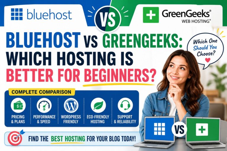 Bluehost vs GreenGeeks (2026): Which Hosting Is Better for Beginners?
