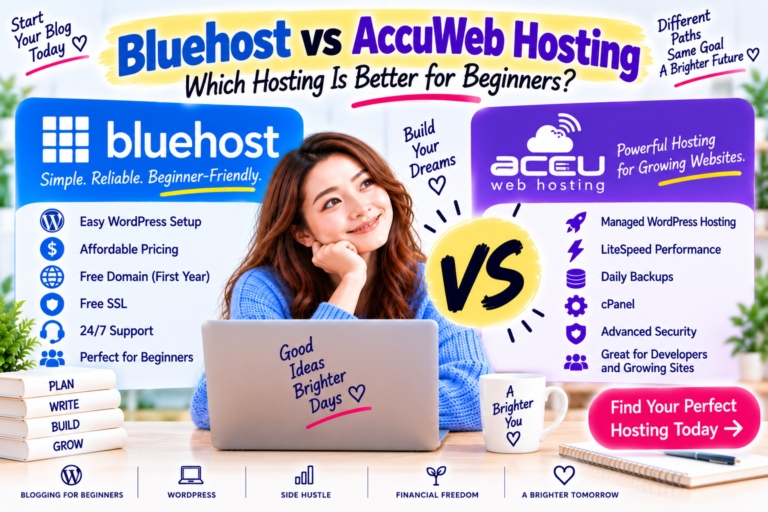 Bluehost vs AccuWeb Hosting (2026): Which Hosting Is Better for Beginners?
