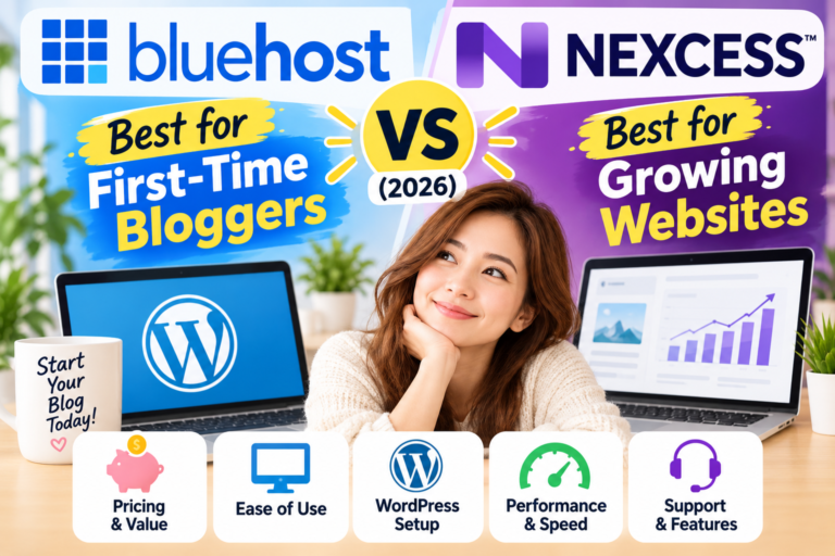 Bluehost vs Nexcess (2026): Which WordPress Hosting Is Better for Beginners?