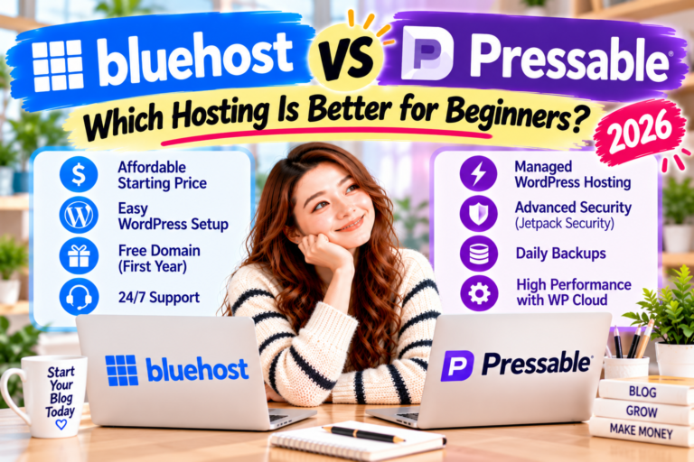 Bluehost vs Pressable (2026): Which Hosting Is Better for Beginners?