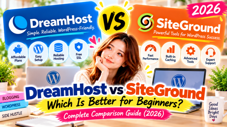 DreamHost vs SiteGround (2026): Best for Beginners?