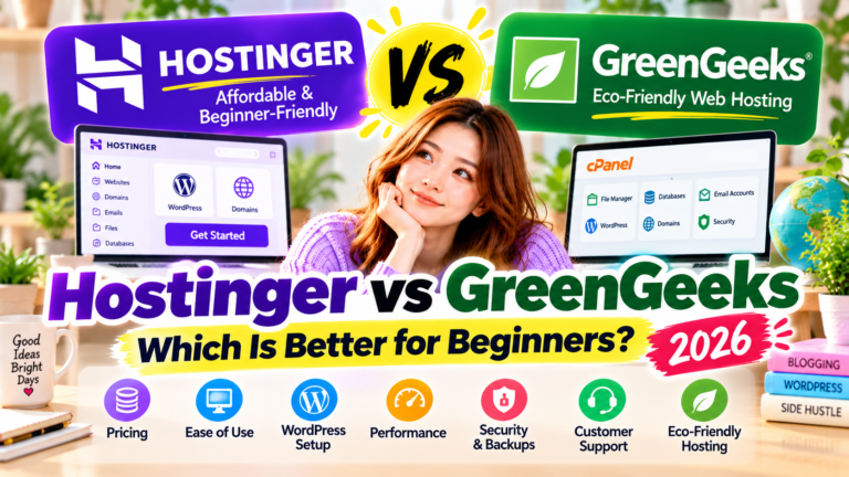 Hostinger vs GreenGeeks (2026): Which Is Better for Beginners?
