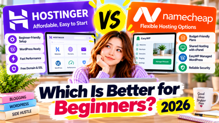 Hostinger vs Namecheap (2026): Which Is Better for Beginners?